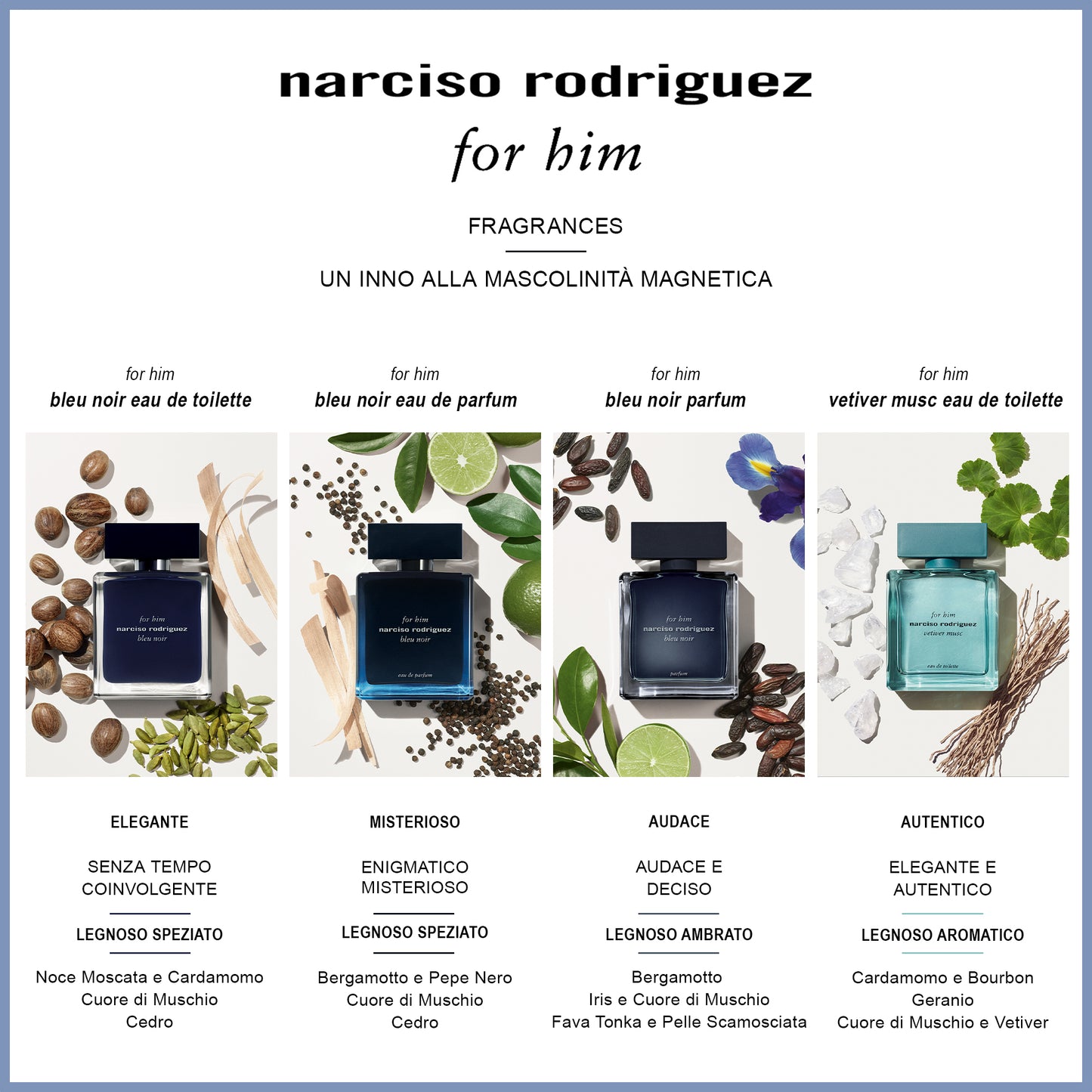 Narciso Rodriguez For Him Bleu Noir EDP Confezione