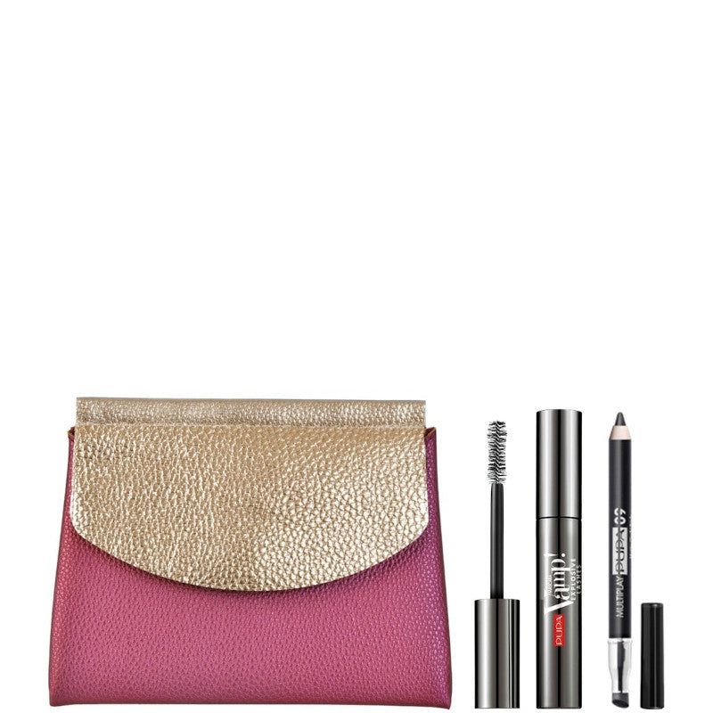 Mascara Vamp! Explosive Lashes - Volume Spudorato Ciglia Esplosive Confezione Mascara Vamp! Explosive Lashes + Matita Occhi Multiplay n. 09 + Pochette