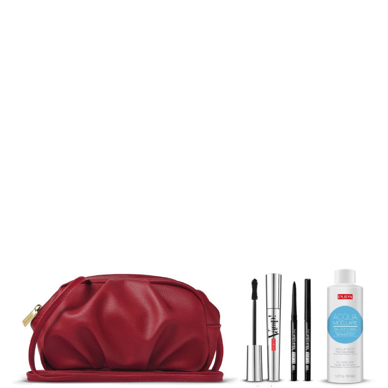 Mascara Vamp! & Made To Last Definition Eyes & Acqua Micellare Mascara Vamp! Nero + Matita Occhi Made To Last Definition Eyes Nera + 150 ML Acqua Micellare + Cloud Bag