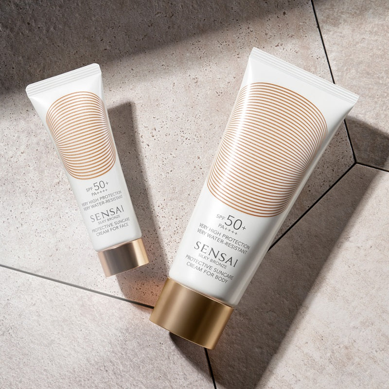Silky Bronze - Protective Suncare Cream for Face SPF50+