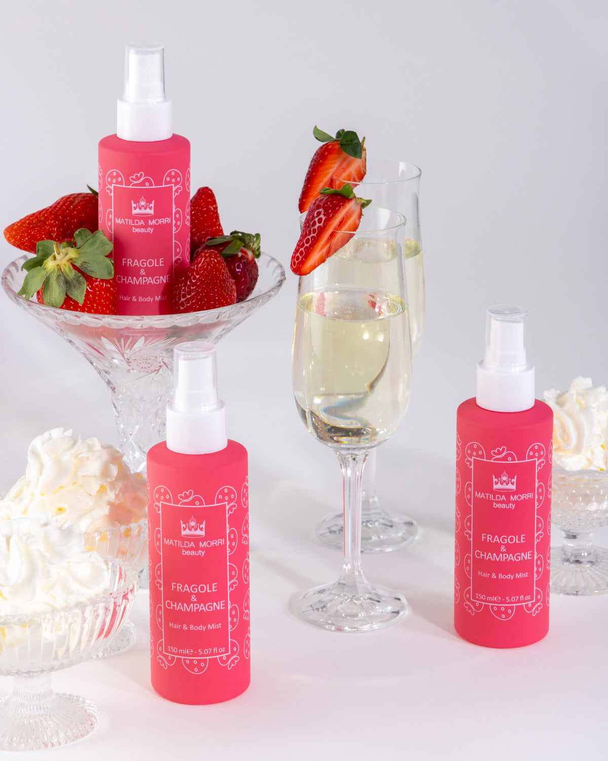 MATILDA MORRI BEAUTY FRAGOLE & CHAMPAGNE Hair & Body Mist