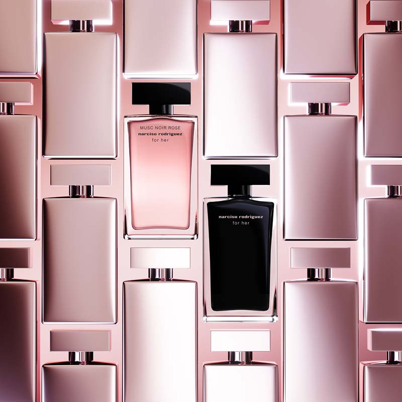 Narciso Rodriguez For Her MUSC NOIR ROSE Confezione 50 ML Eau de Parfum + 50 ML Body Lotion + 50 ML Shower Gel