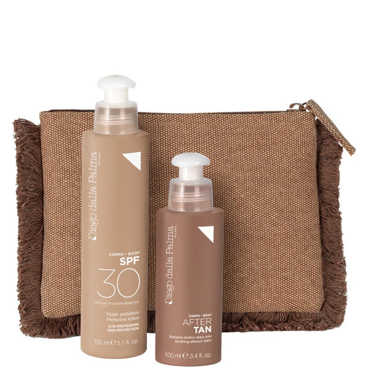 Fluido Protettivo SPF 30 + After Tan Balsamo Lenitivo Doposole 150 ML Latte Protettivo SPF 30 + 100 ML Balsamo Doposole