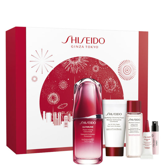 ULTIMUNE Power Infusing Concentrate Confezione 50 ML Siero Viso + 30 ML ML Mousse Detergente Viso + 30 ML Lozione Detergente Viso + 3 ML Siero Occhi