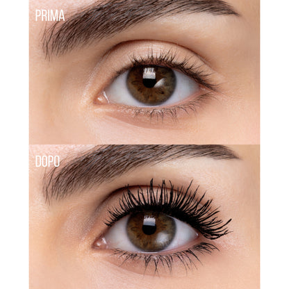 Mulac Lash Ceo Mascara 3 in 1 Volumizzante, Allungante e Incurvante