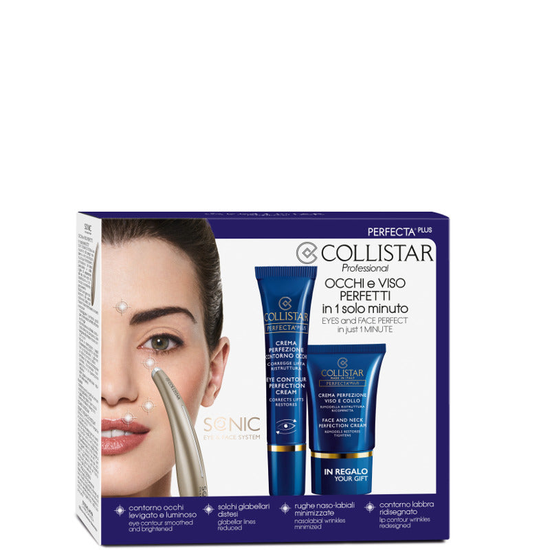 Perfecta Plus Crema Contorno Occhi + Sonic Eye & Face System + Crema Viso Tubetto 15 Ml + Sonic Eye & Face System + Crema Viso 15 Ml