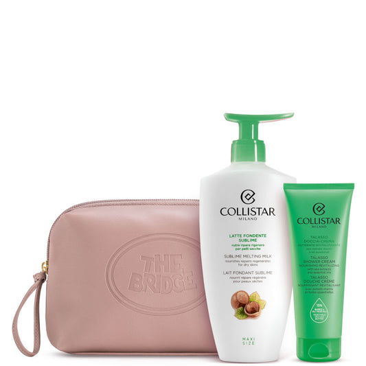 Latte Fondente Sublime Confezione THE BRIDGE 400 ML Latte Corpo + 100 ML Talasso Doccia-Crema + Beauty Bag The Bridge