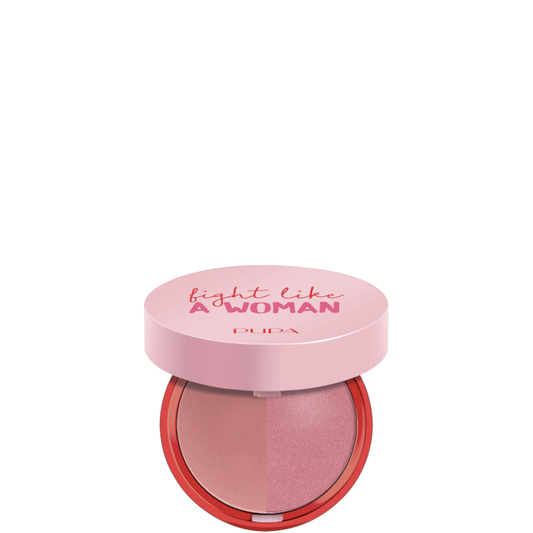 Extreme Blush Duo - FIGHT A LIKE WOMAN 001 WILD ROSE - PINK PARTY