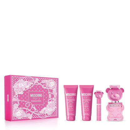 Moschino Toy 2 Bubble Gum Confezione 100 ML Eau de Toilette + 10 ML Eau de Toilette Travel Spray + 100 ML Body Lotion + 100 ML Shower Gel