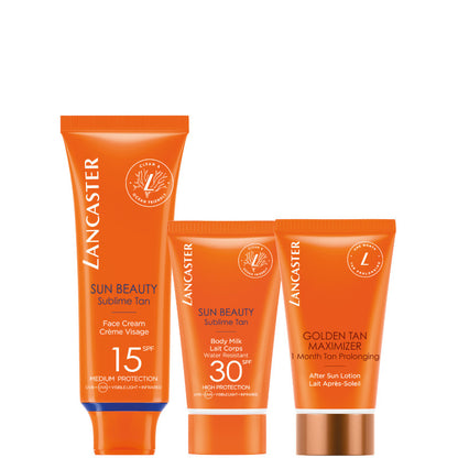 Sun Beauty - Face Cream SPF 15 Confezione 50 ML Crema Viso SPF 15 + 50 ML Crema Corpo SPF 30 + 50 ML Lozione Doposole