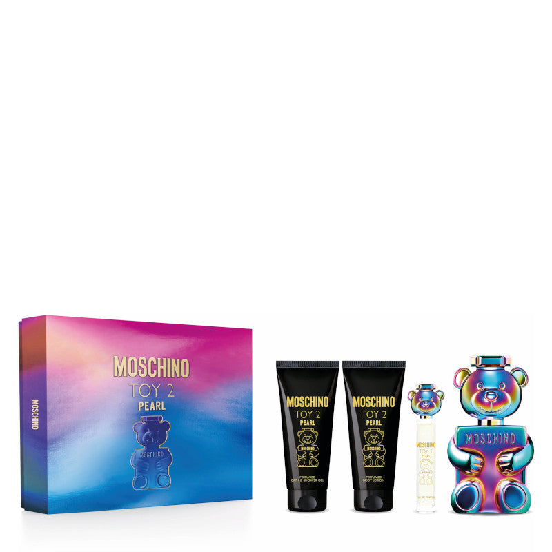 Moschino Toy 2 Pearl Confezione 100 ML Eau de Parfum + 10 ML Eau de Parfum Travel Spray + 100 ML Shower Gel + il 100 ML Body Lotion