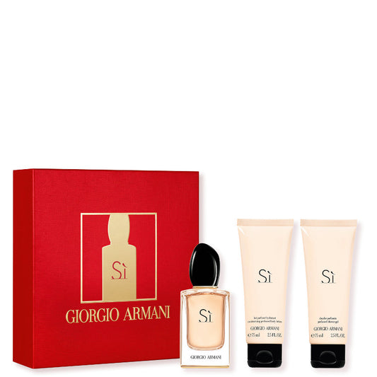 Armani Si EDP Confezione 50 ML Eau de Parfum + 75 ML Latte Corpo + 75 ML Gel Doccia