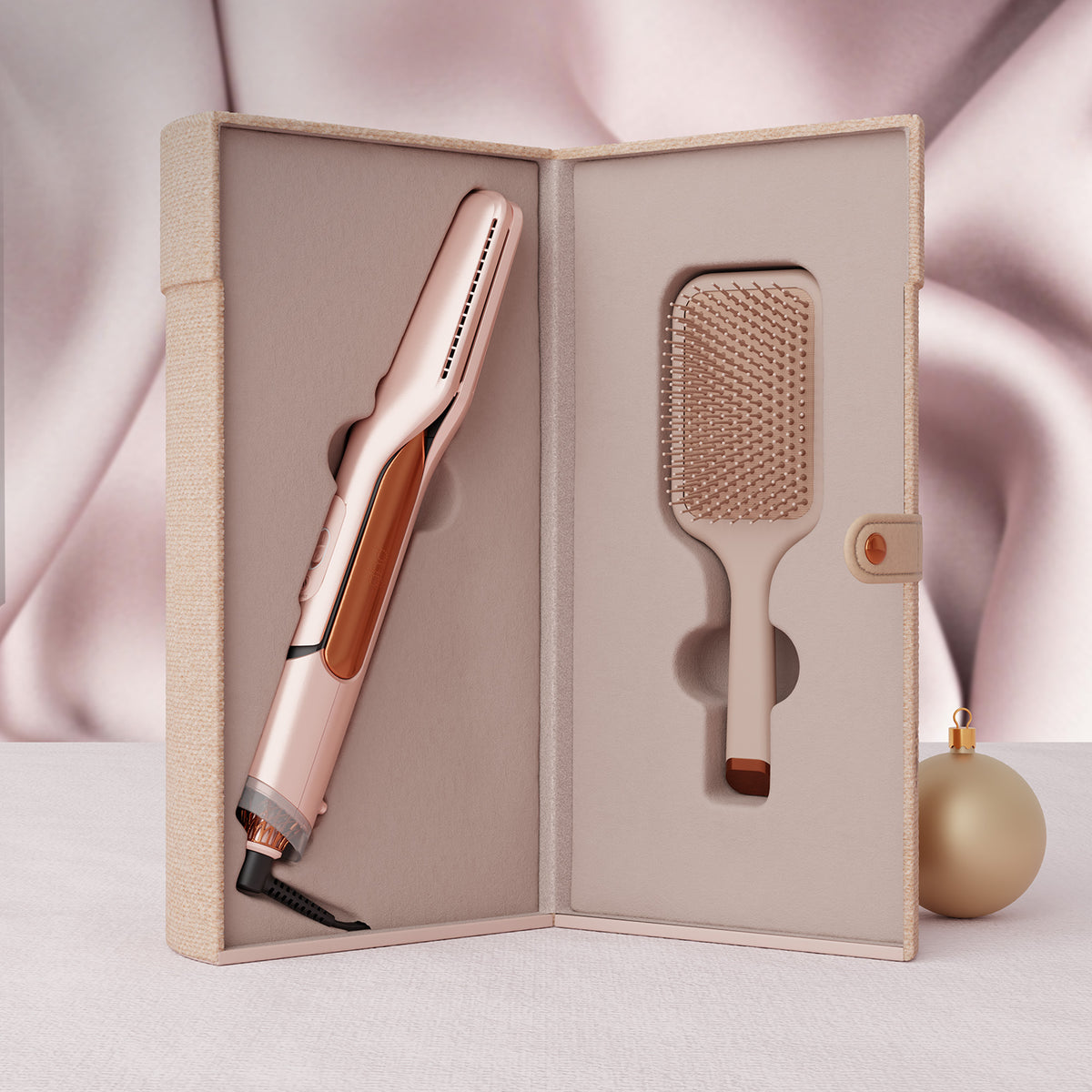ghd duet 2-in-1 hot air styler festive gift in cashmere collection