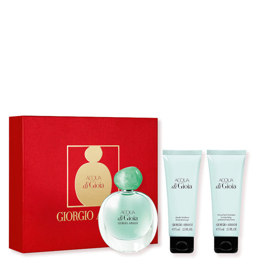 Acqua di Gioia Confezione 50 ML Eau de Parfum + 75 ML Gel Doccia + 75 ML Latte Corpo