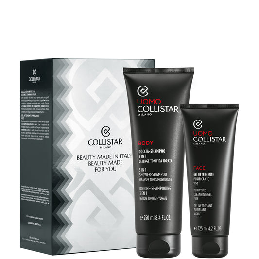 Doccia Shampoo 3 in 1 + Gel Detergente Purificante - Uomo