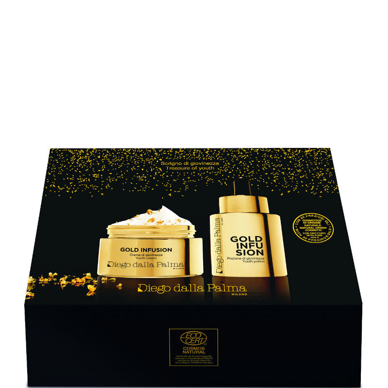 Gold Infusion Scrigno di Giovinezza Kit 45 ML Crema Viso + 30 ML Siero Viso