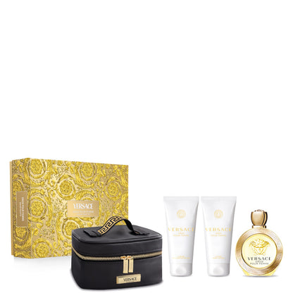 Versace Eros Pour Femme EDT Confezione 100 ML Eau de Toilette + il 100 ML Shower Gel + 100 ML Body Lotion + Versace Beauty