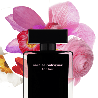 Narciso Rodriguez For Her EDT Confezione 100 ML for her Eau de Toilette + 10 ML for her PURE MUSC eau de parfum purse spray