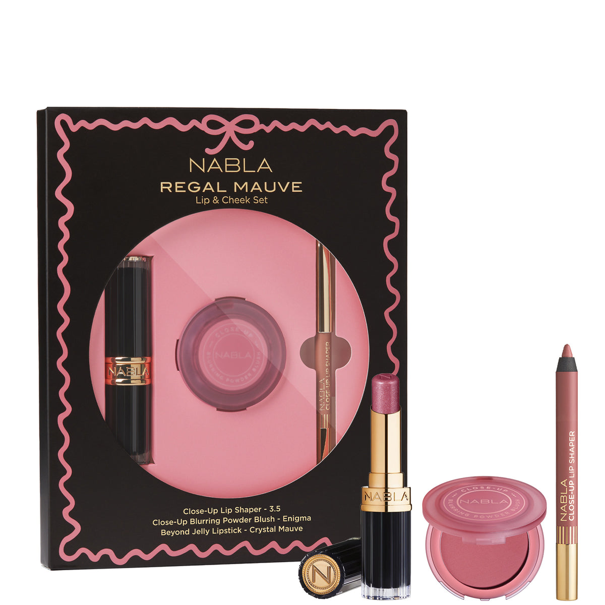 NABLA Regal Mauve Lip & Cheek Set