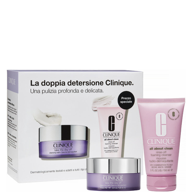 Take the day off + All about clean 125 ML Balsamo Detergente Viso + 150 ML Mousse Detergente Viso