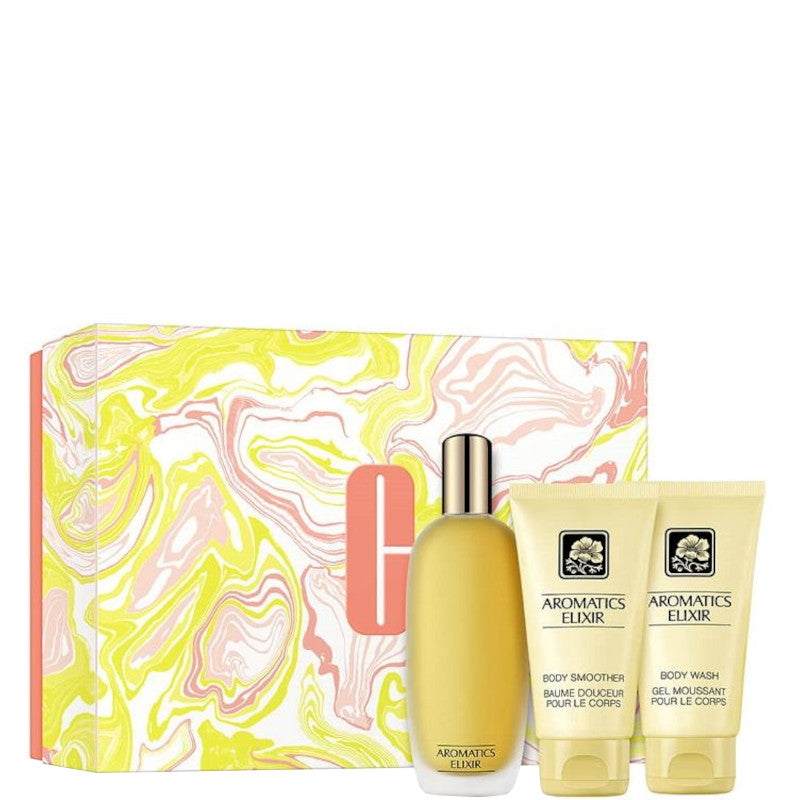 Aromatics Elixir Riches Parfum Confezione 100 ML Eau de Parfum + 75 ML Body Lotion + 75 ML Shower Gel