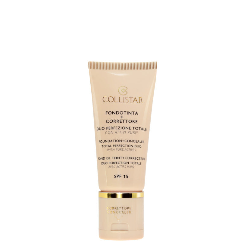 Fondotinta + Correttore Duo Perfezione Totale Con Attivi puri*