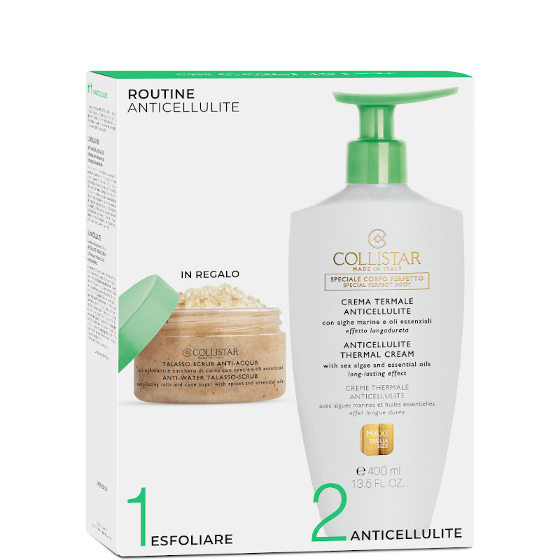 Crema Termale Anticellulite + Talasso-Scrub Anti-Acqua 400 ML Crema Termale + 150 gr Talasso Scrub