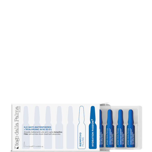 H20 3ACTI-MATRISPHERES + HYALURONIC ACID 3D 6% - Ampolle trattamento urto anti rughe riempitive 7x1,5ml cad fiala