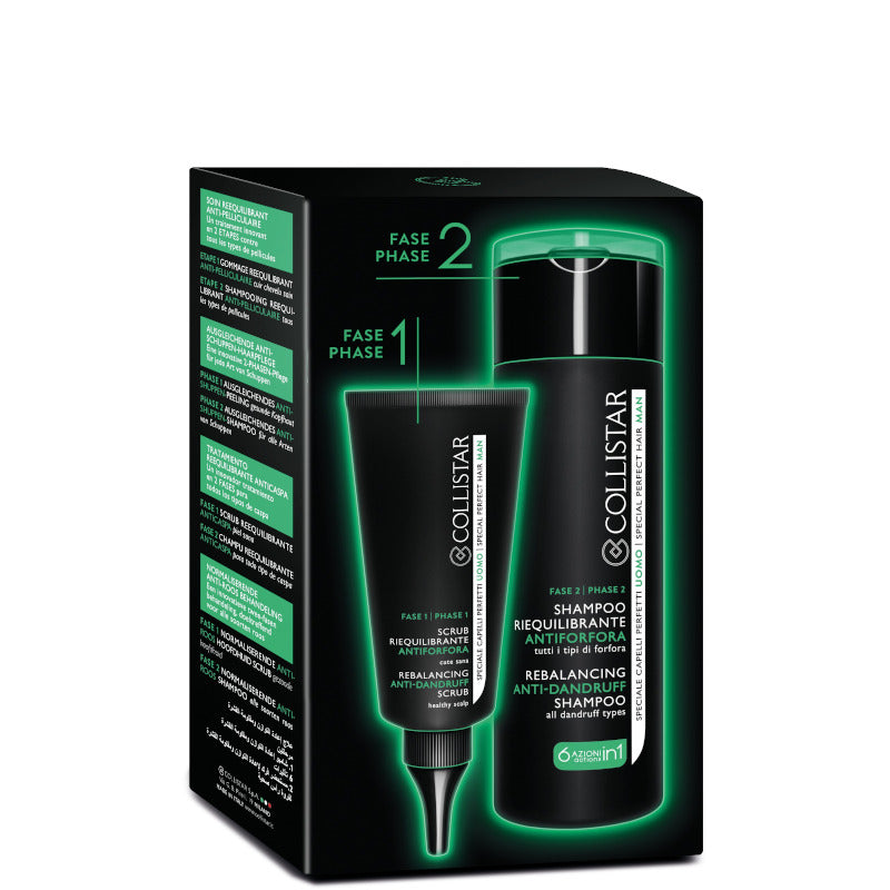 Kit Trattamento Riequilibrante Antiforfora Scrub + Shampoo - Uomo Scrub 50 ml + Shampoo 200 ml