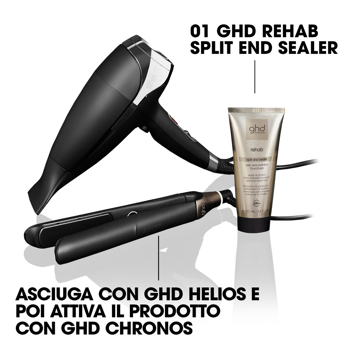 ghd rehab split end sealer - crema sigillante per doppie punte