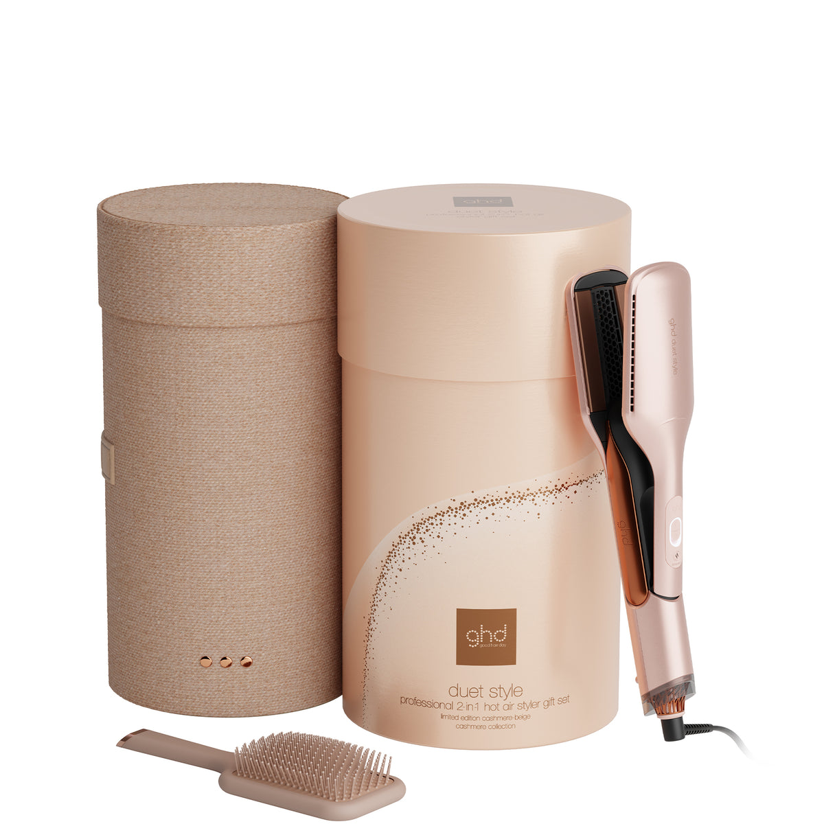 ghd duet 2-in-1 hot air styler festive gift in cashmere collection
