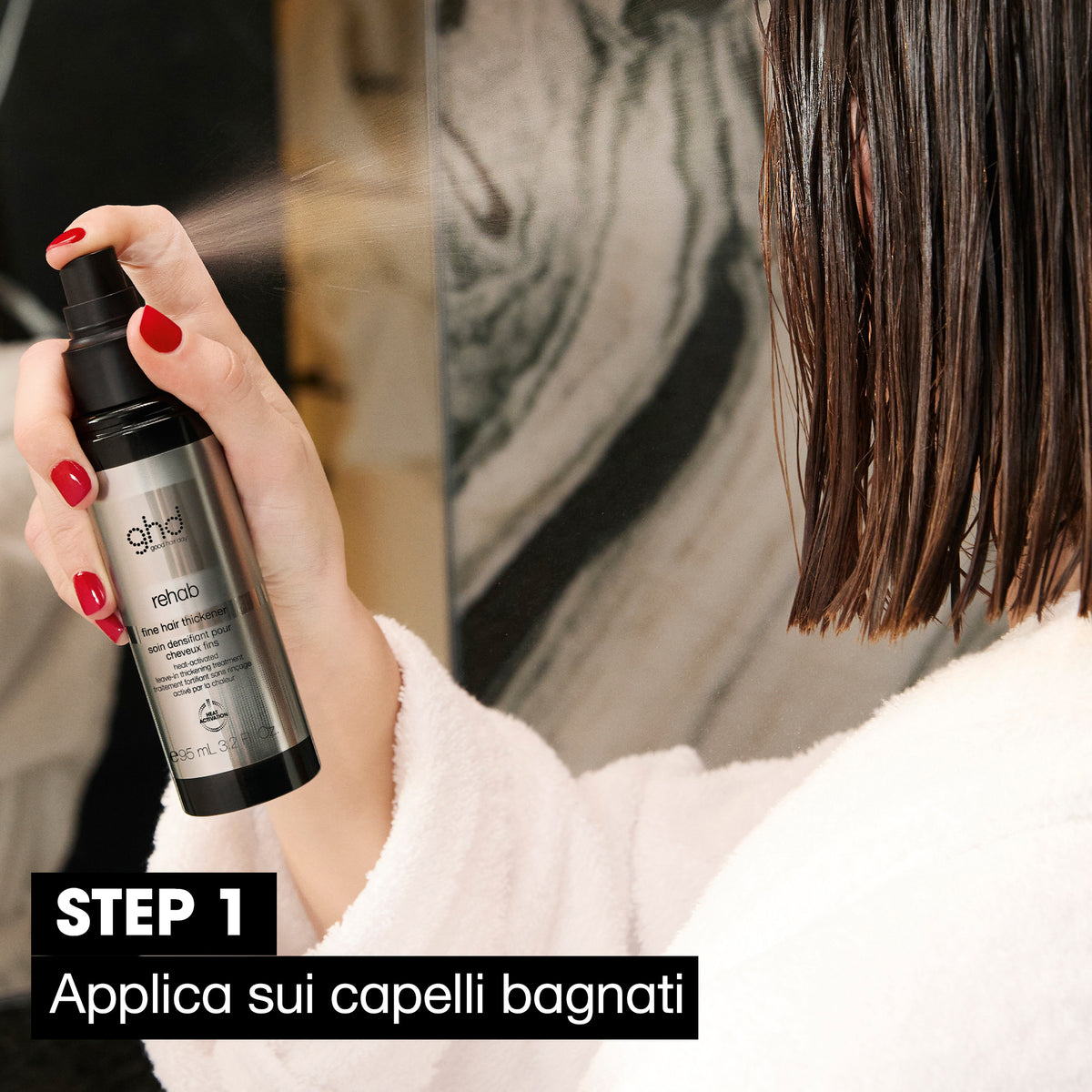 ghd rehab fine hair thickener - siero volumizzante per capelli fini