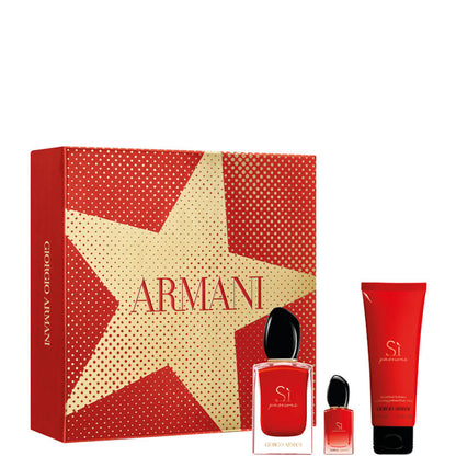 Armani Si Passione Confezione 50 ML Eau de Parfum + 7 ML Eau de Parfum + 75 ML Crema Corpo