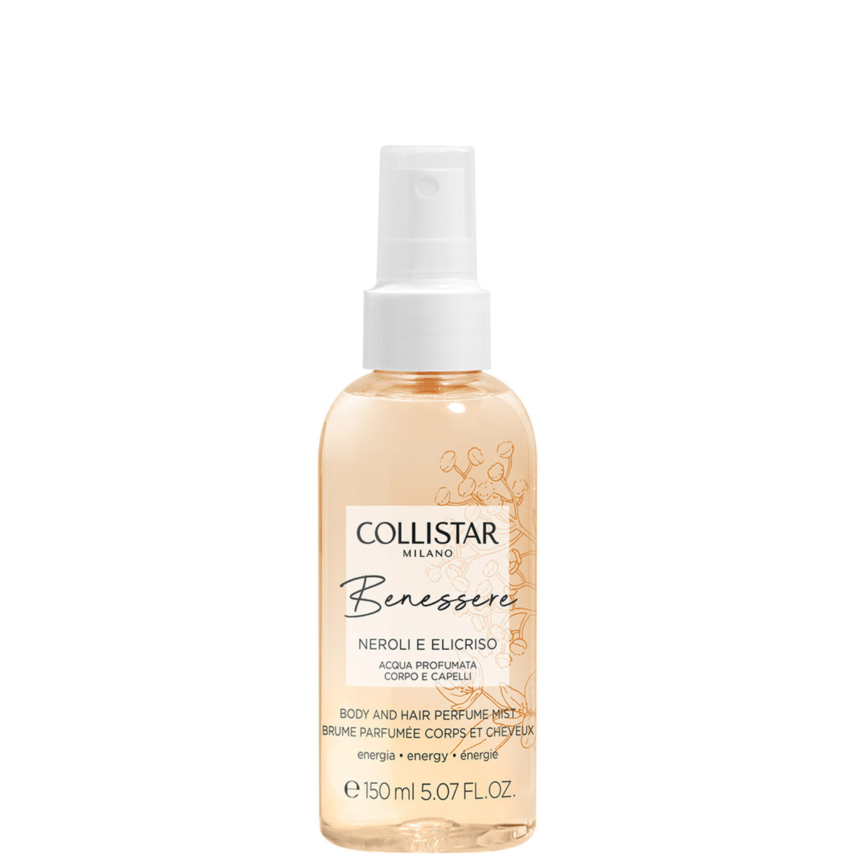 Benessere Neroli e Elicriso Acqua Profumata Corpo e Capelli