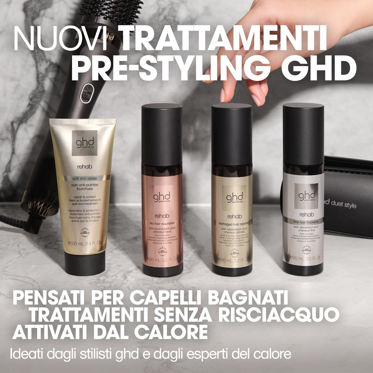 ghd rehab split end sealer - crema sigillante per doppie punte