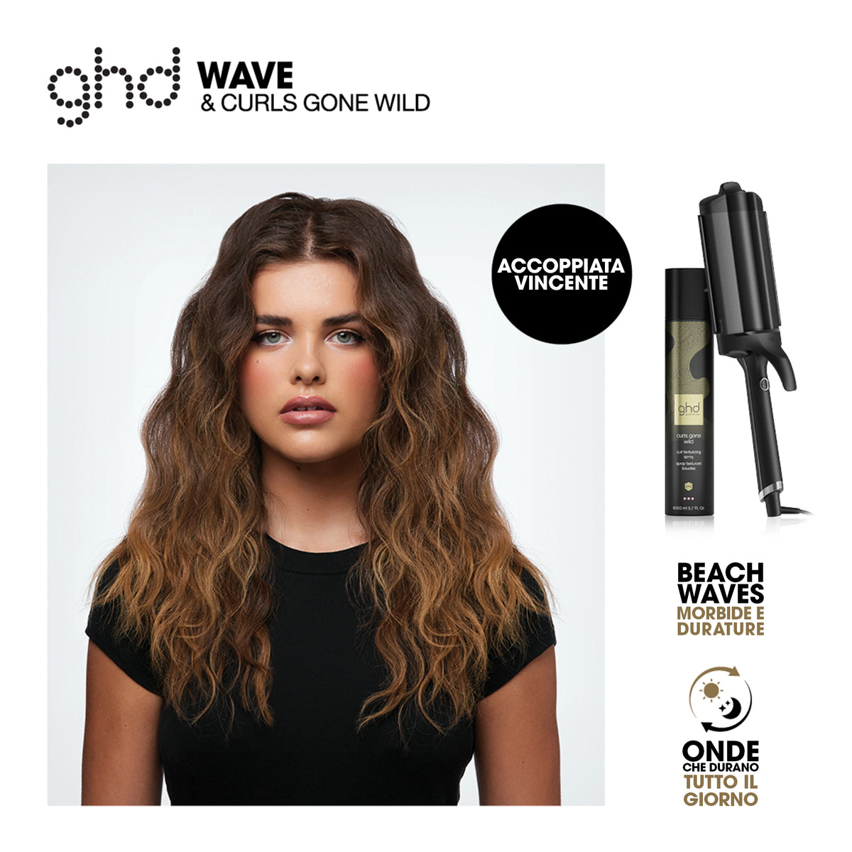 ghd curls gone wilde - spray capelli
