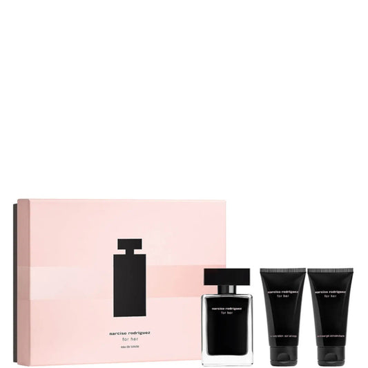 Narciso Rodriguez For Her EDT Confezione 50 ML Eau de Toilette + 50 ML Body Lotion + 50 ML Shower Gel