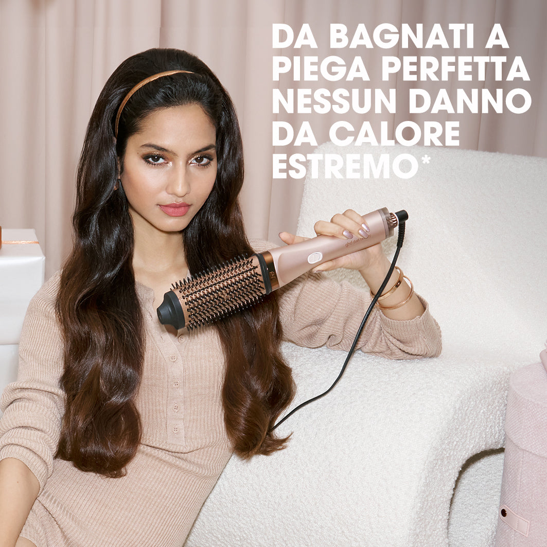 ghd duet blowdry hair dryer brush festive gift set in cashmere collection