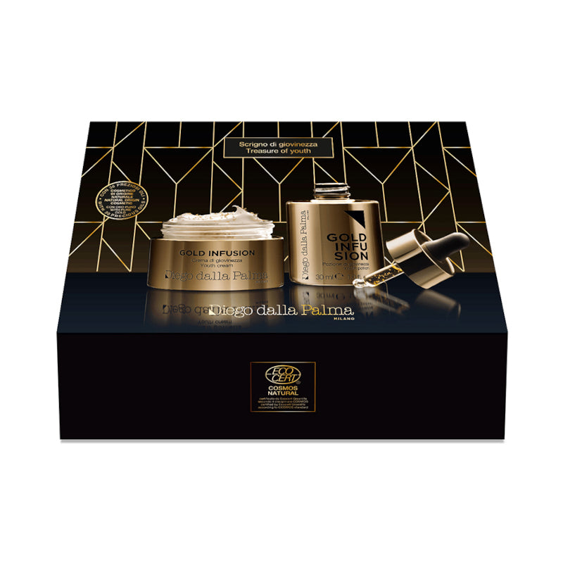 Gold Infusion Kit - Scrigno di Giovinezza 45 ML Crema Viso + 30 ML Siero Viso