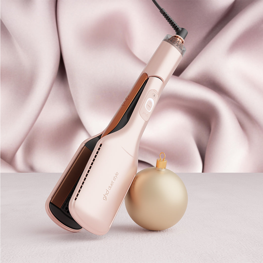 ghd duet 2-in-1 hot air styler festive gift in cashmere collection