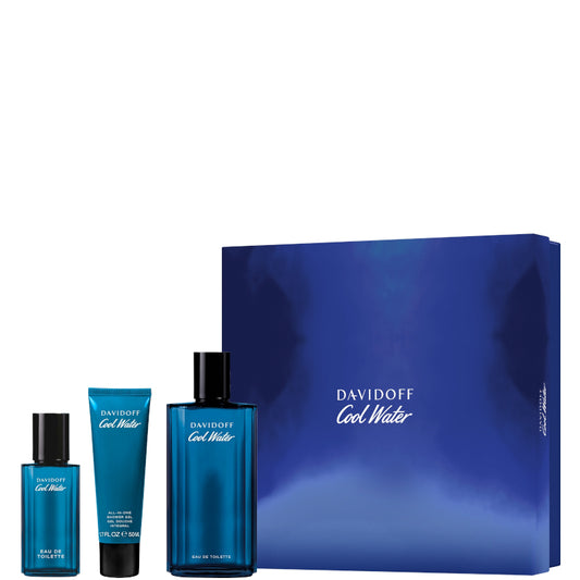 Davidoff Cool Water Confezione 75 ML Eau de Toilette + 50 ML Shower Gel + 15 ML Eau de Toilette
