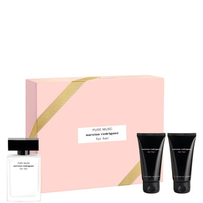 Narciso Rodriguez For Her Pure Musc Confezione 50 ML Eau de Parfum + 50 ML Shower Gel + 50 ML Body Lotion