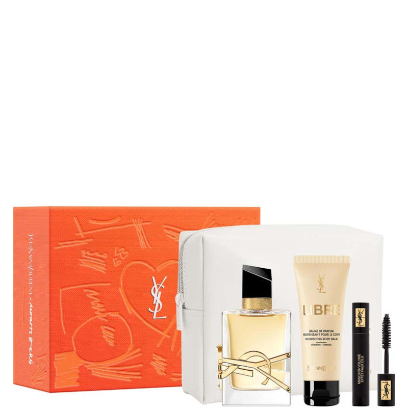 Libre EDP Confezione 50ML Eau de Parfum + 50 ML Lozione Corpo + Mini Mascara VEFC + Pouch