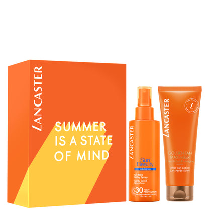 Sun Beauty - Milky Spray SPF30 + Golden Tan Maximizer After Sun Lotion 150 ML Oil Free Milky Spray SPF 30 + 125 ML After Sun Lotion