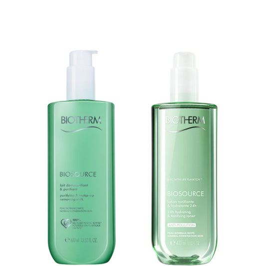 Biosource Lait Tonifiante + Lotion Tonifiante PNM