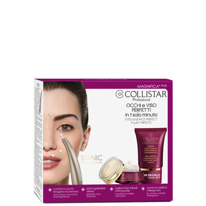 Magnifica Plus Crema Occhi Rimpolpante + Sonic Eye & Face System + Crema Viso Vasetto 15 Ml + Sonic Eye & Face System + Crema Viso