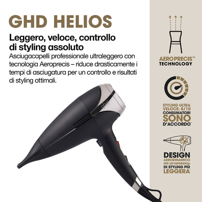 ghd Helios - asciugacapelli professionale nero