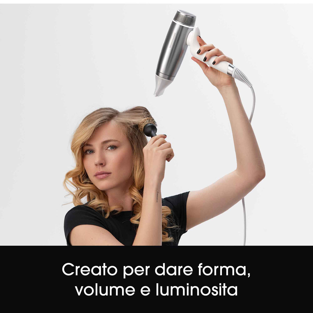 ghd Speed - asciugacapelli professionale bianco metallizzato