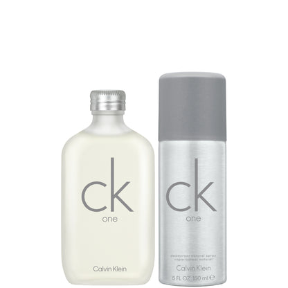 CK One Eau de Toilette Confezione 100 ML Eau de Toilette + 150 ML Deodorante Spray