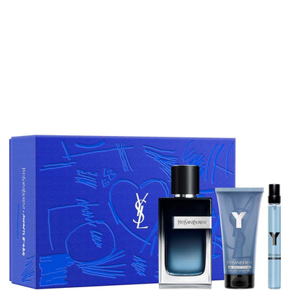 Y Men EDP Confezione 100 ML Eau De Parfum + 10 ML Eau De Parfum TRAVEL SPRAY + 50 ML Shower Gel